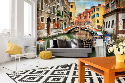 Vlies Fototapete - Romantisches Venedig 375 x 250 cm
